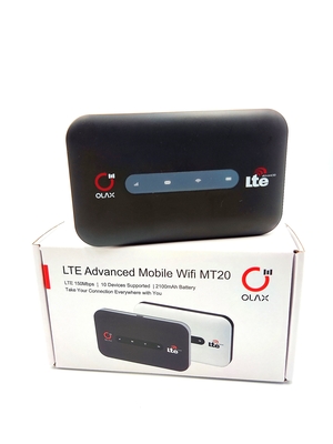 Seyahat için Siyah Mini Taşınabilir MIFI Wifi Yönlendirici USIM Bağlantı Noktası