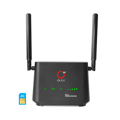 LTE CAT4 Güvenlik Kamerası İçin Kablosuz 4g WiFi Router 2000mah 300mbps 4 LAN Kilidini Açın
